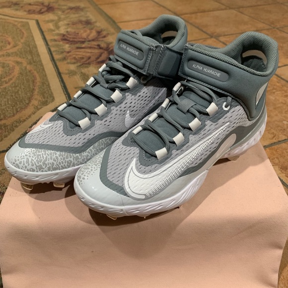 Nike Alpha Huarache Elite 4 Mid’ Baseball Cleats - Picture 3 of 13